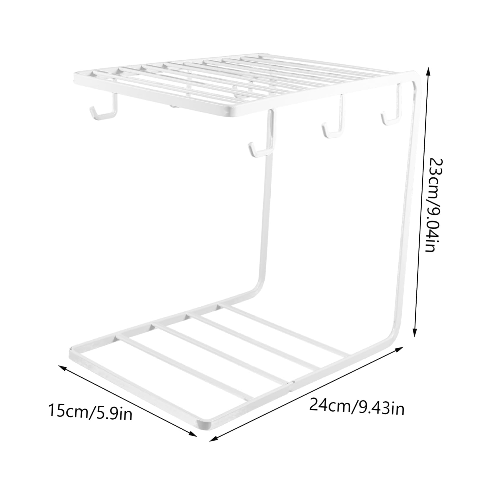 Garneck Supporto Per Piatti E Tazze in Ferro Nordico Porta Tazze Da 6 Porta Bicchieri Da Cucina