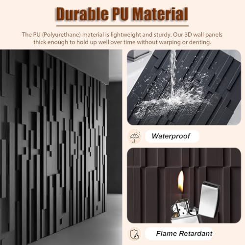Paneles decorativos pared panel poliuretano imitación mosaico 3D 3