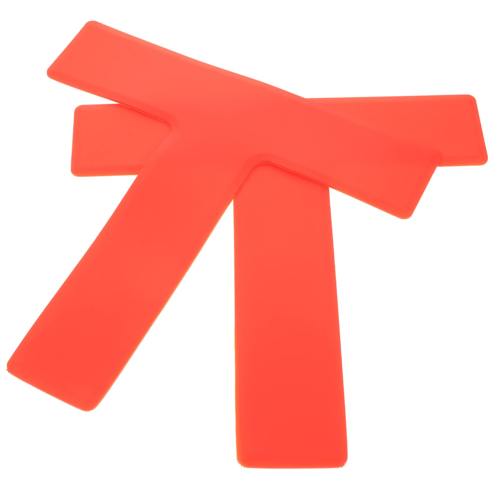 Parliky 2pcs Shaped Stadium Landmark Pads for Football Training Durable Ground Markers for Agility Drills Enhanced Visibility Multi Sport Use Easy Setup