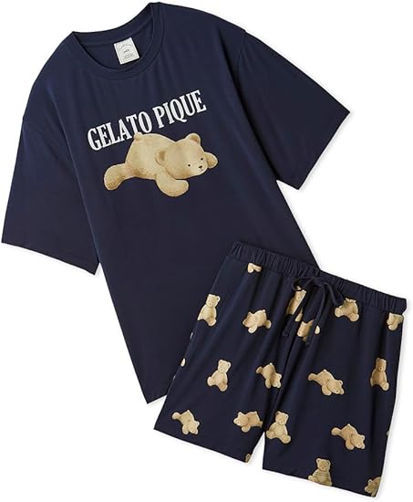 Amazon | [ジェラート ピケ] EC限定 ベアワンポイントTシャツ&ショート