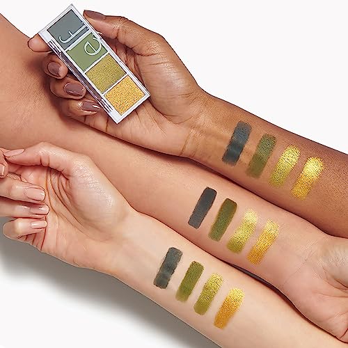 Image of e.l.f. Bite-Size Eyeshadow, Ultra-Pigmented Eye Makeup Quad, 4 Matte & Shimmer Shades, Creamy & Blendable Powder, Hot Jalapeno, 0.12 Oz