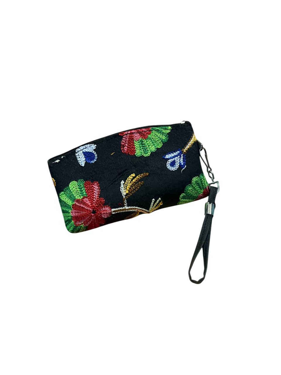 clearo Black Kashmiri Travel Wallet – Hand Embroidery Pouch-picture-45