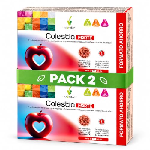 Novadiet Colestia Forte, levadura roja de arroz fermentado, 2 x 60 cápsulas