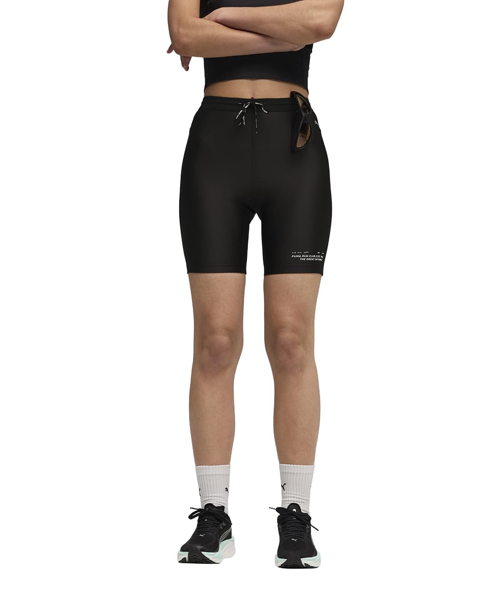 PUMA Damen RUN CLUB Graphic Radlerhose