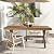 RoyalCraft Outdoor Dining Table for 6, 59" x 35" Rectangular Patio Dining Table, Aluminum Outdoor Table with Adjustable Foot Pads, Patio Furniture for Garden, Backyard, Poolside, or Indoor, Natural