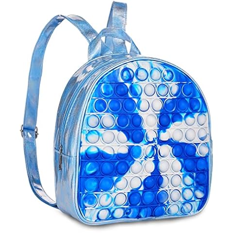 Woosir Pop Backpack Purse Fidget Bag for Kids, L-blue Cover