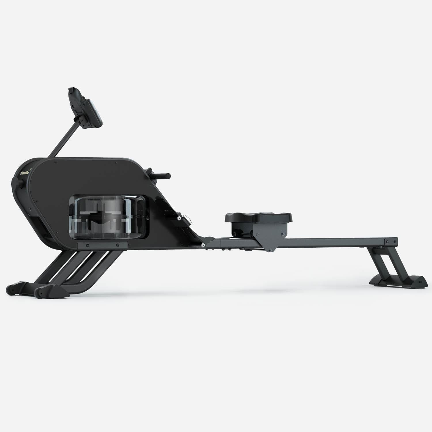 Skandika Nemo III Hybrid | Vogatore ad acqua e resistenza magnetica, 32 livelli di resistenza elettrica, 15 programmi, fino a 200 cm, compatibile con le app, configurabile