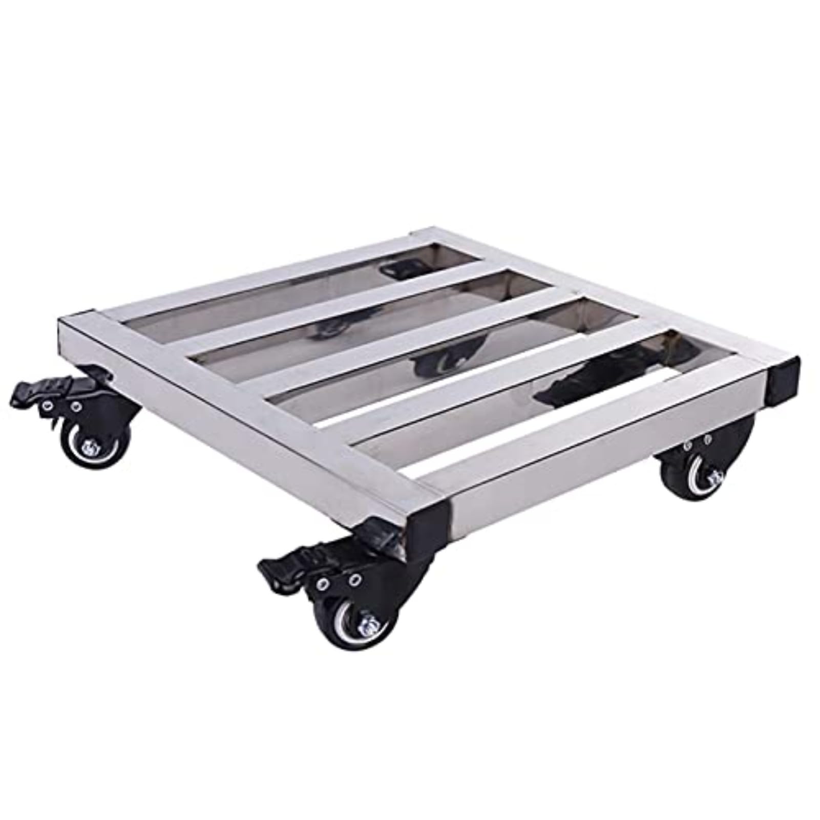 Supporto per Piante in Metallo Resistente con Ruote bloccabili - Portavaso in Ferro battuto Durevole per Interni/Esterni, fioriera da Giardino da 50 cm - Perfetto per casa, Patio e Balcone