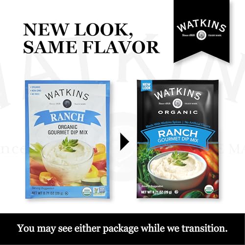 Watkins Organic Gourmet Dip Mix, Ranch, 0.71 oz. Packets, 12-Pack - image 8
