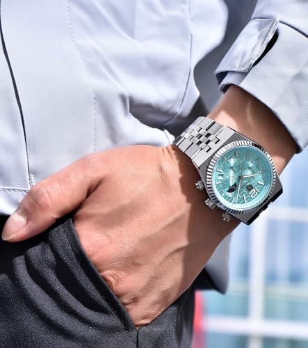 Image of BENYAR Men's Luxury Chronograph Watch Date Window High-Performance Luminous Quartz movment Waterproof -Ideal Gift for Business & Casual Gift Stylish Wristwatch for Men & Boys