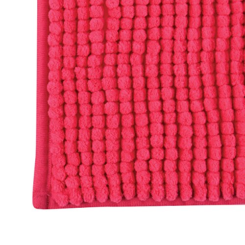 MSV Tappeto da bagno ciniglia 60 x 90 cm fucsia