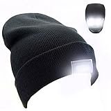 Sprintex 5 LED Hands Free Lighted Beanie Hat Power Stocking Cap/Hat - Unisex,Black