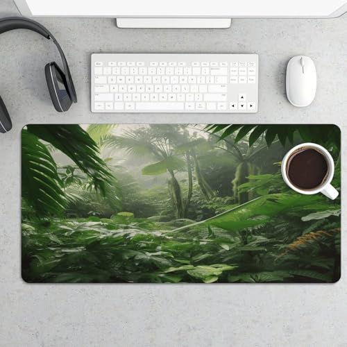 Tropical Rainforest Mouse Pad impermeable y antideslizante miniatura 5