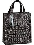 Liebeskind Berlin Paper Bag Croco Tote Handtasche, Small (HxBxT 25cm x 20.5cm x 11.5cm), Cacao