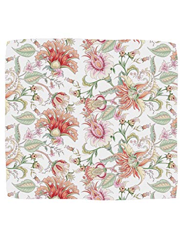 Image of BLACKSMITH Paisley and Floral Printed Italian Pocket Square for Men and Boys, for traditional Indian Wear like Bandhgala and Modi Jacket