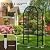 VINGLI Vinyl Garden Arbor, PVC Wedding Arch for Ceremony Party, Garden Trellis for Climbing Plants Outdoor, Arch Backdrop Stand for Garden, Backyard, Lawn (Black)