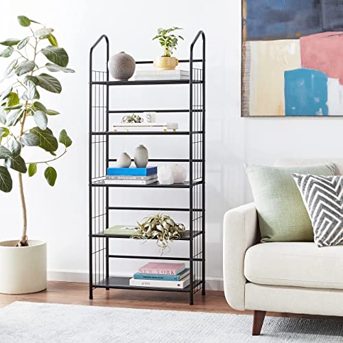 Ore International R597-5 Five Tier Metal Book Rack,Black #TOP1