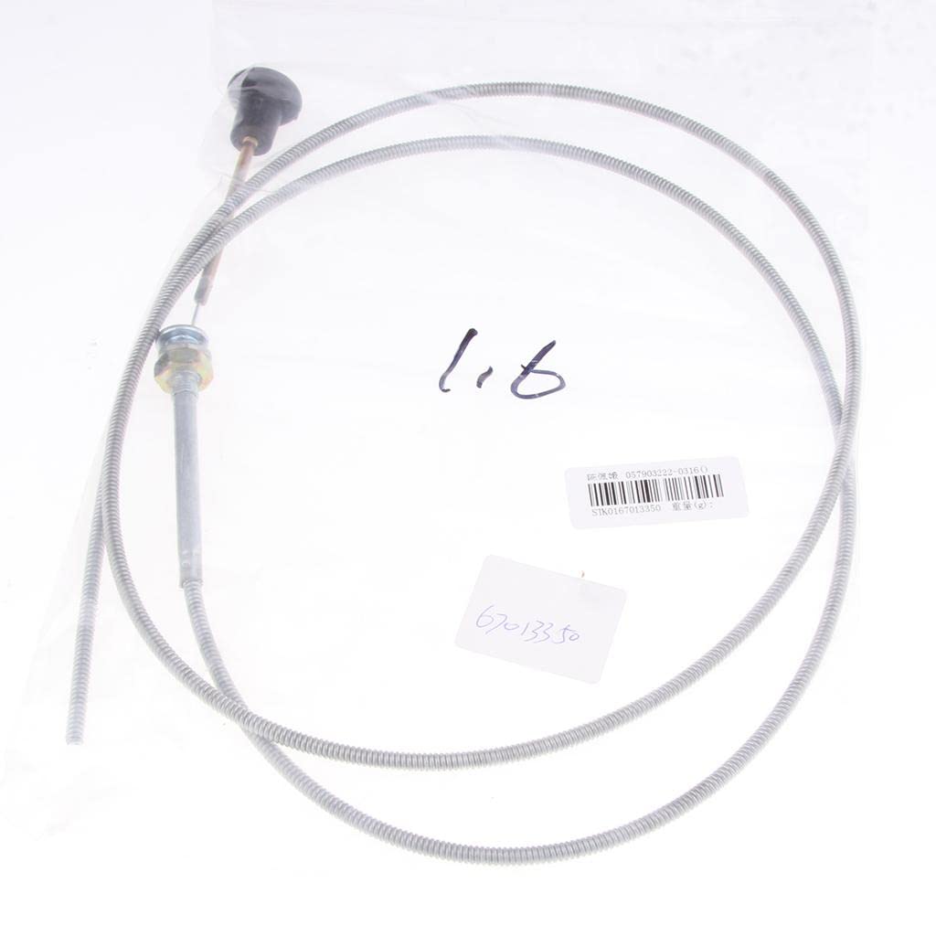 237 Rotary Universal Push Pull Choke Cable 63 Inner 60" Conduit 2-3/4" Travel for Lawnmower Lawn Mower-image-26