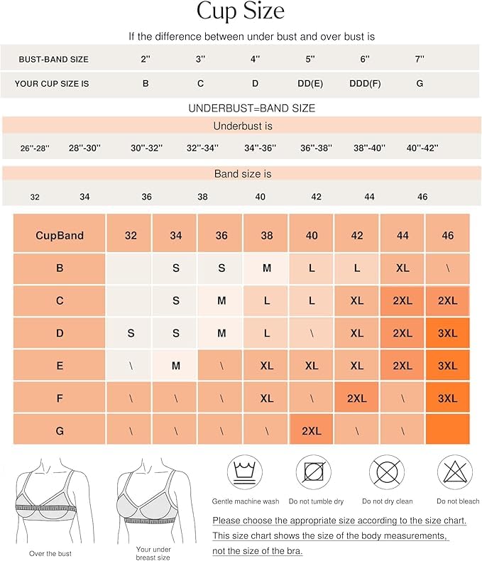 Image of Popilush Bras for Women No Underwire Seamless Wireless Support Bra Full Coverage Comfort T Shirt Bralette