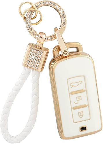 PIFOOG Funda para llavero Mitsubishi, accesorios Outlander Lancer Mirage, carcasa protectora para llaves de coche, cubierta completa, llavero con