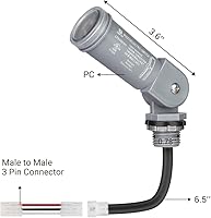 Vista 9 de DEWENWILS Sensor de atardecer a amanecer de 120 VCA, interruptor de sensor de luz, montaje giratorio, control de luz de fotocélula
