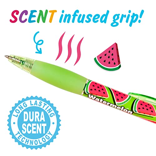 Glitter Gel Smens - Patented Gourmet Scented Colored Glitter Gel Ink Pens, Medium Point, 8 Count - Fun, Cute, Cool, Smelly Pens for Kids by Scentco - Used condition - Image 3