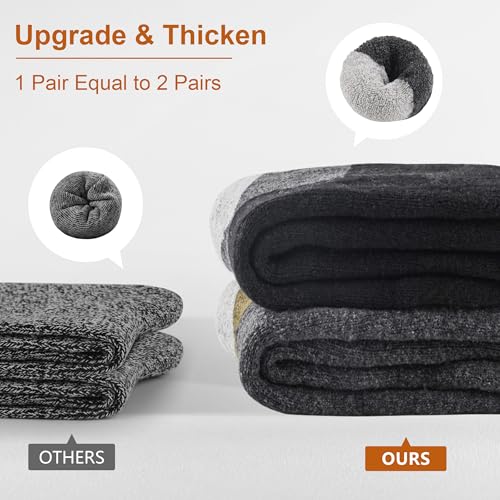 Wool Socks Mens - Extra Thick Winter Warm Merino Thermal Socks for Men3
