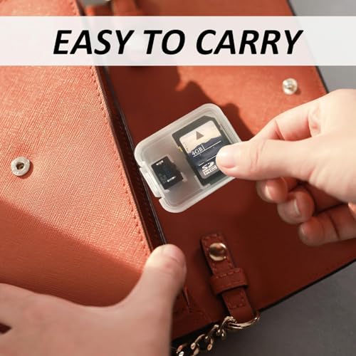9 Stück SD-Karten-Hüllen Aufbewahrung - Transparente Speicherkartenbox, Für SD-Card Etui
