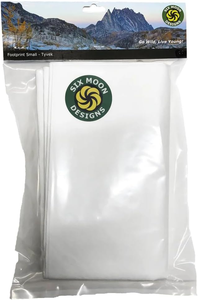 Tyvek Footprint - Small Ultralight Tent Ground Sheet for 1 Person Tents - Puncture Resistant Camping Accessories for Lunar Solo, Skyscape, Gatewood Cape