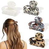 Cosblisvia Haarklammer 4 Stück 4,5 cm Kleine Haarspangen Damen rutschfest Haarschmuck für Frauen Mädchen Dünnes Haar Starker Halt für Büro Bad Styling (Schildpatt)