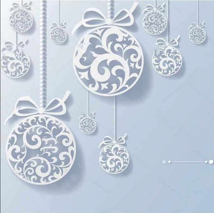 Christmas Bow Balls Metal Die Cuts Dies Stencil, Christmas Balls Cutting Dies Cut Stencils DIY Scrapbooking Cards Photo Album Craft Decorative Embossing Paper Dies for Album Card Scrapbooking Making