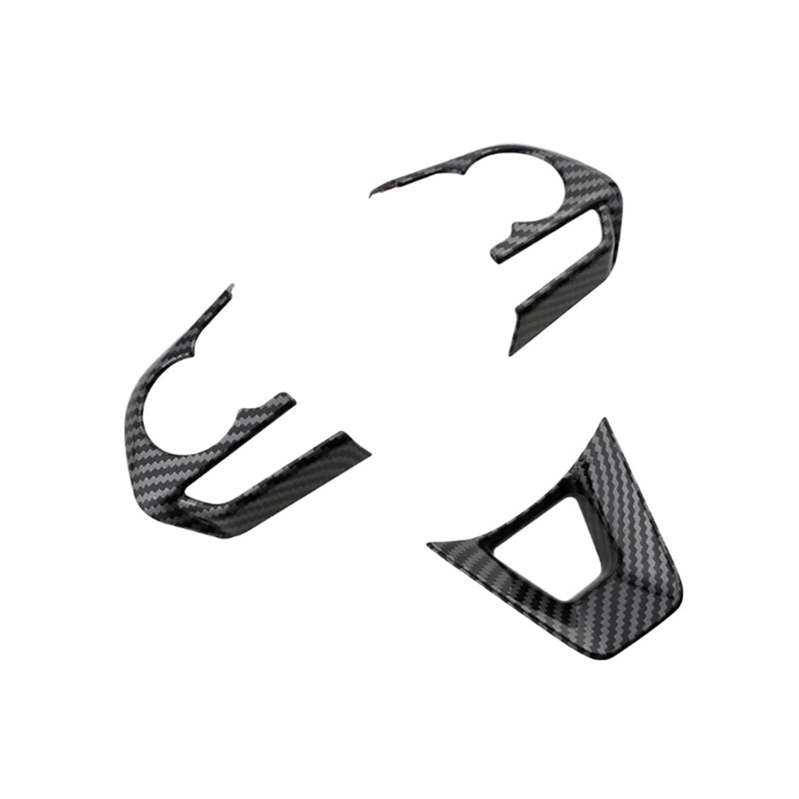 Stickers Inner Car Steering Wheel Panel Decoration Cover Sticker for Toyota for Avalon for Corolla for Cross for RAV4 2019-2024 Interior Trim(Carbon Fibre)