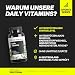 natural elements Daily Vitamins – 120 Multivitamin Kapseln – alle wertvollen Vitamine A-K – perfekt für Sportler – vegan, hochdosiert, ohne unnötige Zusätze – in Deutschland produziert & laborgeprüft