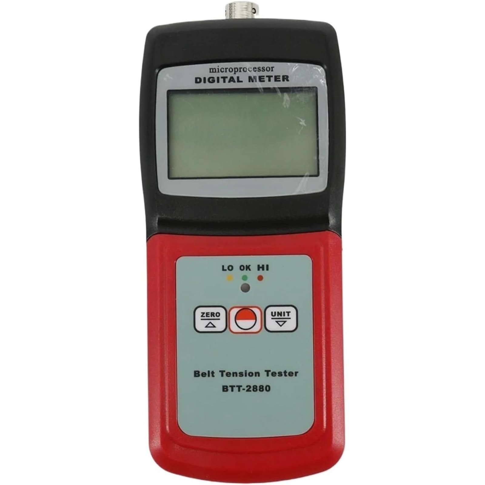 Medidor de fuerza digital, medidor de tensión de cinturón sónico con alarma de sonido y luz, pantalla, rango de medición preciso de 0 a 750 N para correas síncronas y V multiacanaladas
