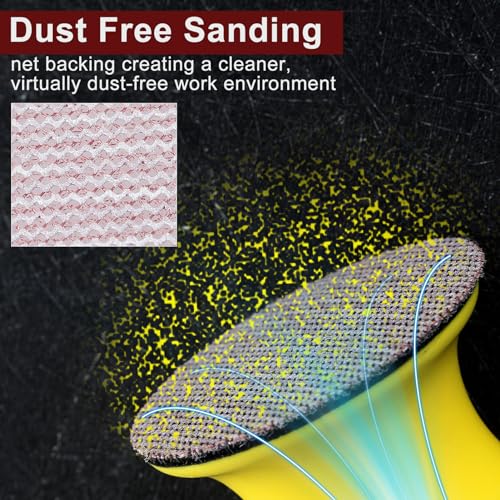 SPEEDWOX 3-Inch 600 Grit Mesh Abrasive Dust Free Sanding Discs, Virtually Dust-Free, Box of 25 Discs - Image 3