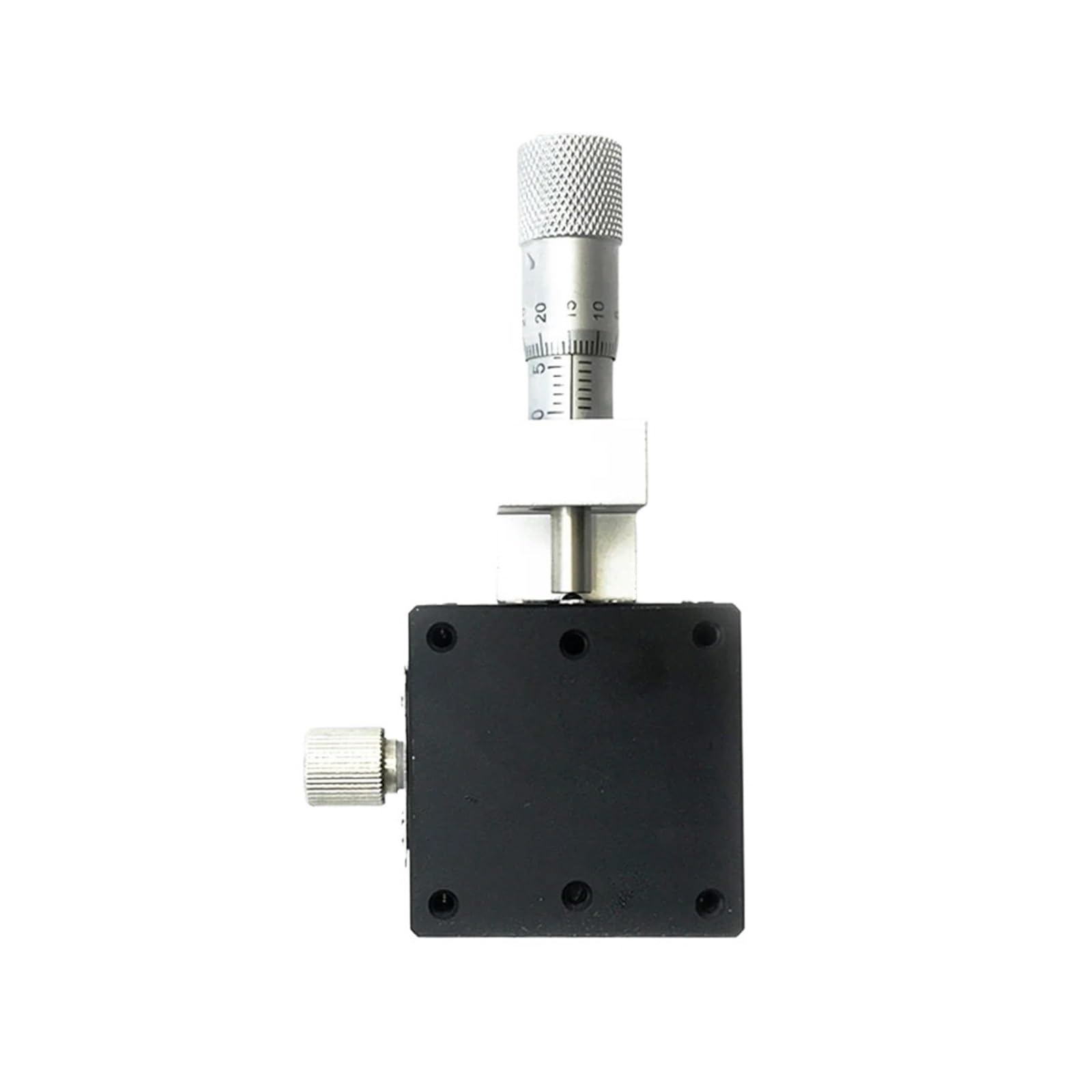 Guida lineare Ottica Manuale CNC ASSE X, micrometro, Piattaforma di Spostamento, tavola Scorrevole, Stadio di precisione LGX40/LX40 (Centro 40 mm, Guida a Sfere in Acciaio)