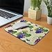 Non-Slip Rectangle Mousepad, WIRESTER Bunch Purple Grapes Mouse Pad for Home, Office and Gaming Desk