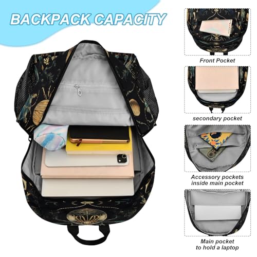 Insect Kids Backpack Beetle Mystic School Bookbag with Lunch Bag for Boys Girls Preschool Kindergarten Elementary Laptop Daypack4