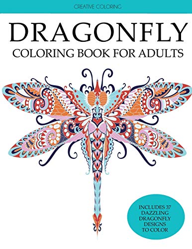 Amazon.com: Dragonfly Coloring Book for Adults: Adult Coloring Book ...