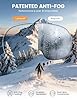 Lamicall Ski Goggles with 3X Anti-Fog - 100% UV Protection, OTG, Gifts for Skiing, Snowboard, Snowmobile, Men, Women #2