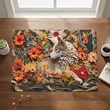 Wildflower Wolf (No. 15) – 1000 Piece Animal Jigsaw Puzzle for Adults | Printed in USA | Satin Low-Glare Finish | Random Ribbon Cut | Bonus Poster | Premium Display-Worthy Box | Final Piece Puzzles