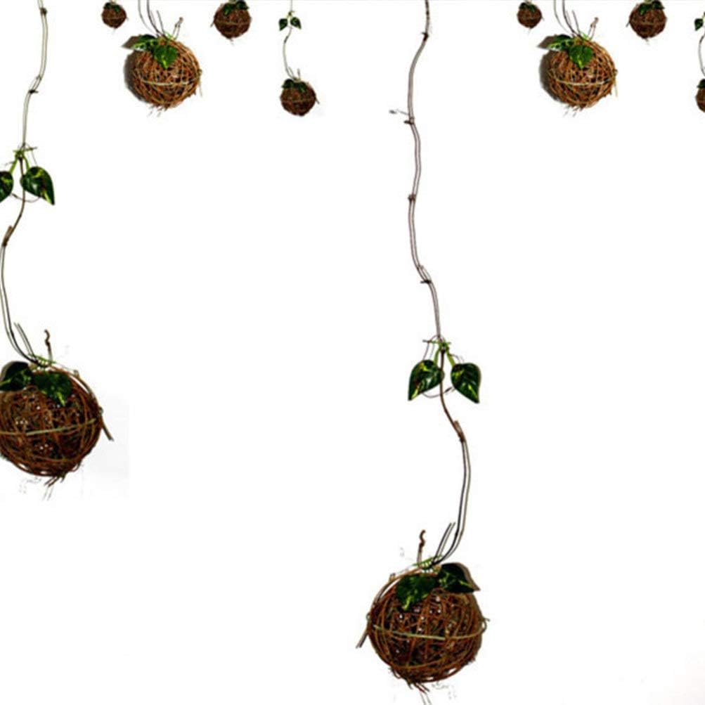 10pcs10pcs Lifelike Decorative Wicker Rattan Balls Vase Filler Grapevine Ball Christmas Baubles Ornament for Christmas Party Wall Decoration Bird Chew 10cm