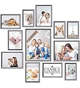 HAMITOR Picture Frames Set - 12 Pcs for Collage Gallery for Wall Mounting or Tabletop Display Inc...