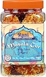 Rani Masala Gur (Jaggery) Indian Unrefined Raw Cane Sugar 17.5oz (1.1lbs) 500g PET Jar ~ Gluten Friendly | Vegan | NON-GMO | Kosher | No Salt or fillers | Indian Product