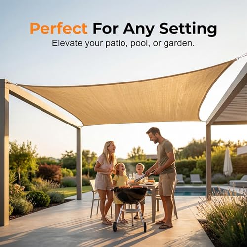 Toldo de playa protector y sombra para gazebo exterior con cenefa resistente al viento 6