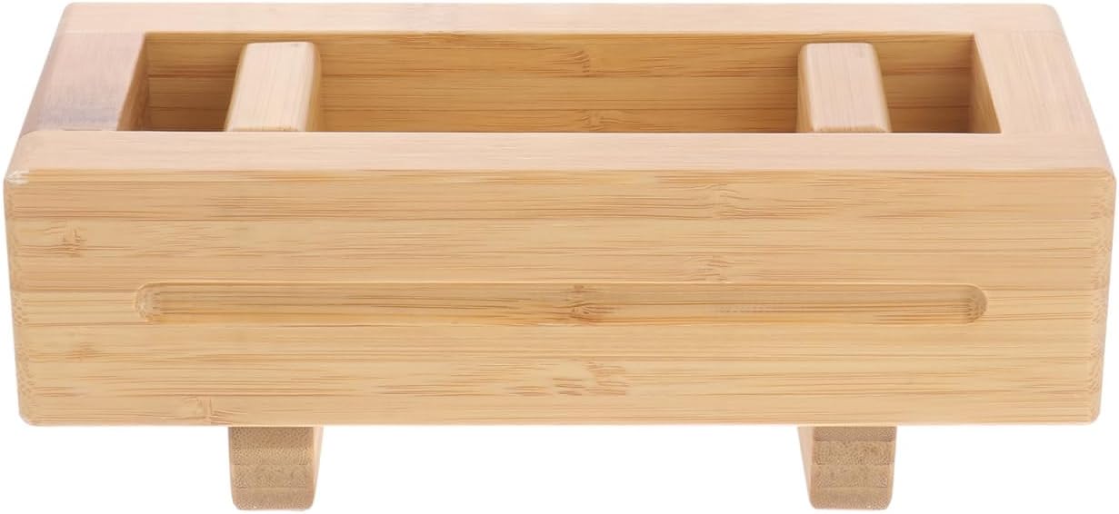 Hemoton Wood Sushi Making Kit-Bamboo Wooden Sushi Box,Sushi Press Mold,Sushi Rice Roll Mold,Rectangular Sushi Press Mold,Ideal for Crafting Delicious Sushi Rolls,Sushi Maker Tool