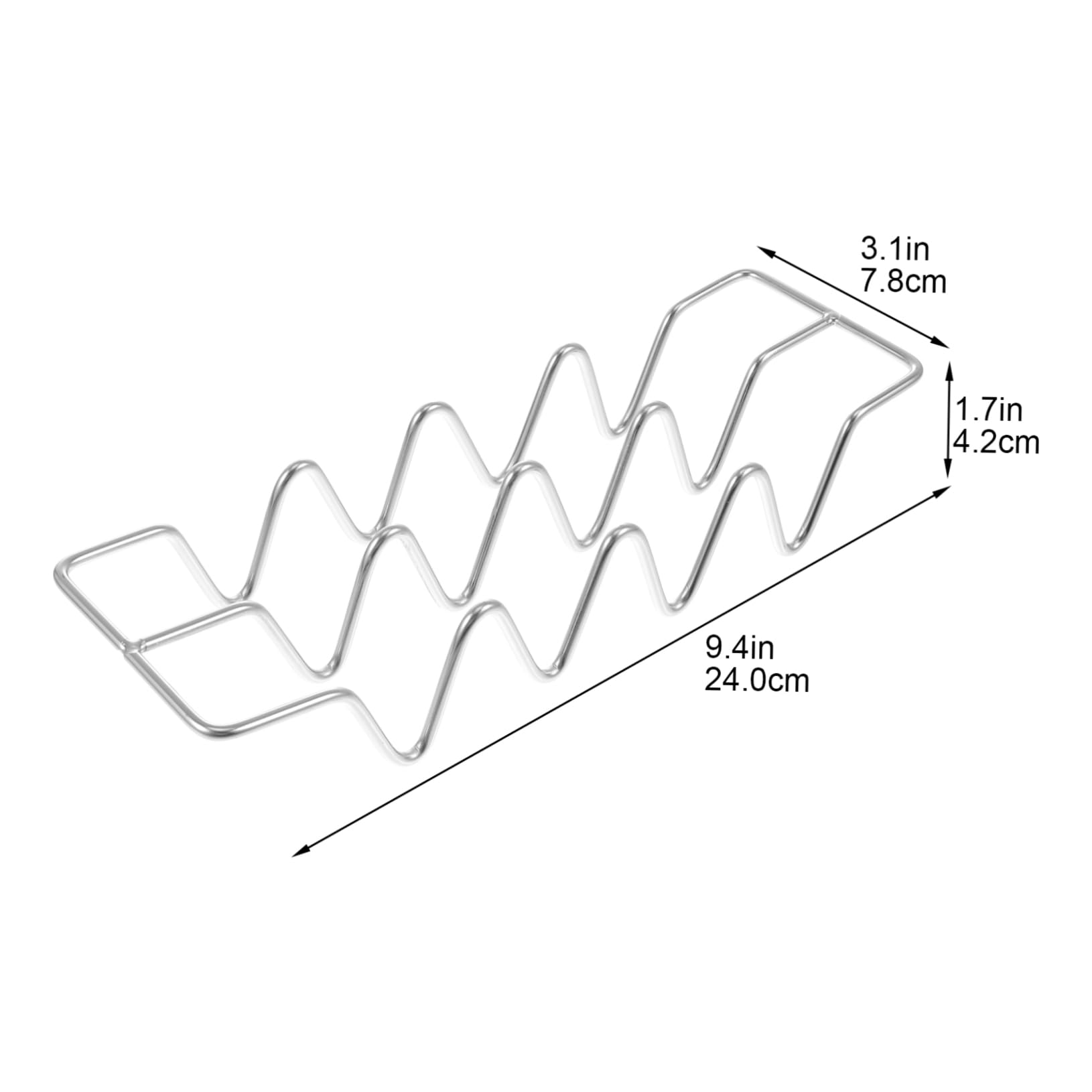 Garneck 1pc Burrito Stand Wire Baking Rack Can Taco Pizza Serving Plate Hanging Refrigerator Wine Rack Tacos De Home Taco Holder Premium Taco Holders Steel Taco Silver 304 Stainless Steel