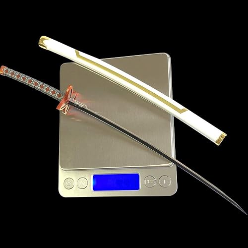 Miniatura 2 de Espada Samurai de Demon Slayer de 10'', espada de colección juguete, para fiestas, regalos, espada de metal colecciones decoración de habitación