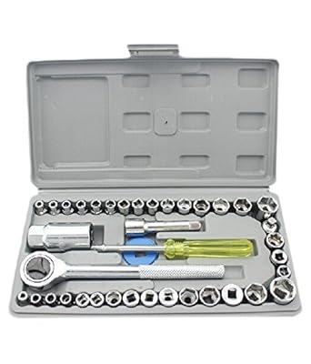 Bhabha Sales 40 In 1 Pcs Wrench Tool Kit & Screwdriver And Socket Set (MS-HMK-TOOL-01)