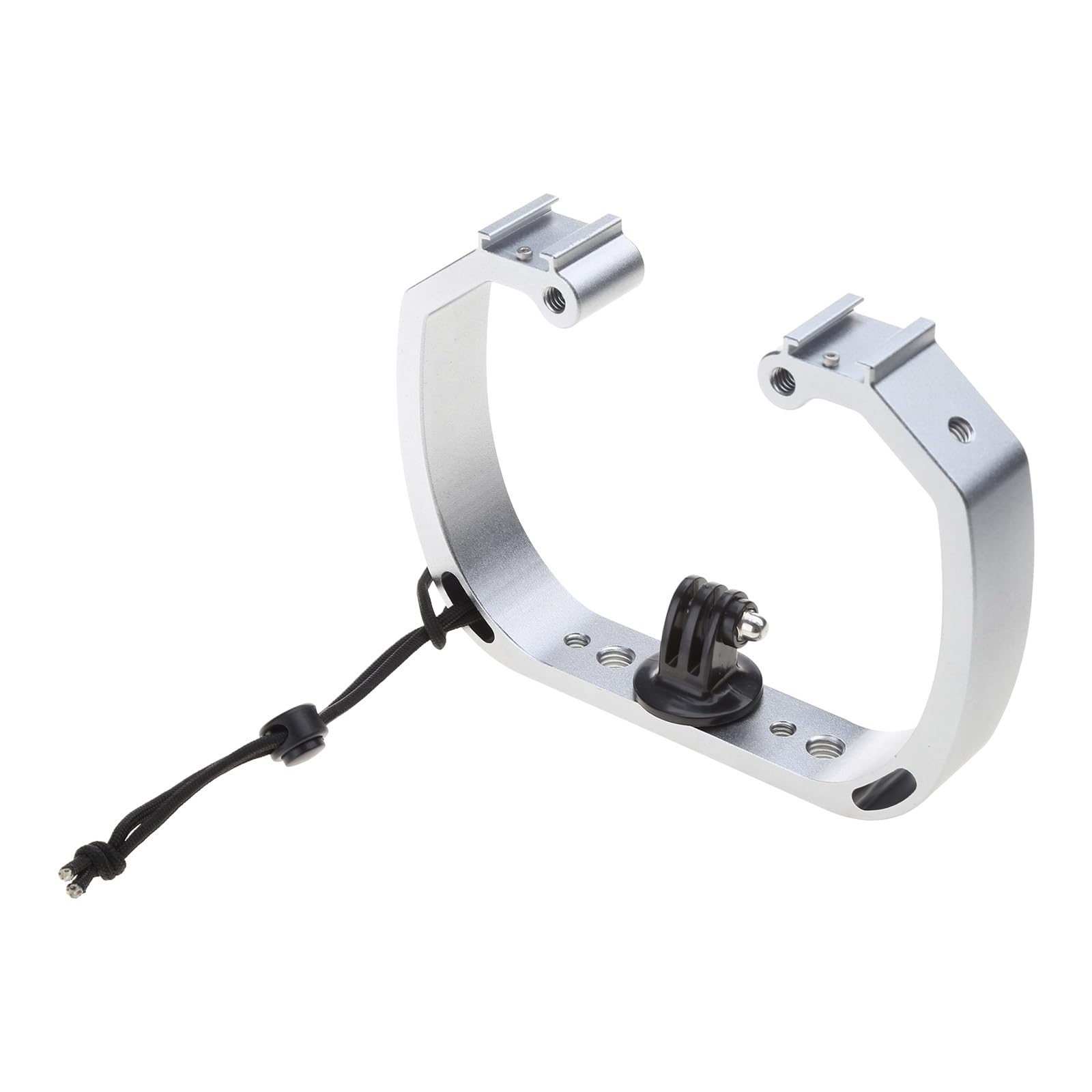 CHENZILIN Handheld Action Camera Holder Double-Arm Tray Support Stabilizer Holder Cage for Accesorios Selfie Monopod Mount